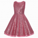 Pink Sequin Formal Party Dress
