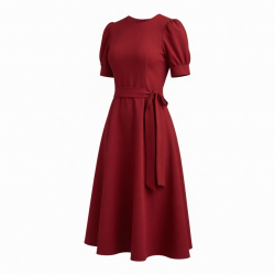 Red Women's Midi Dress