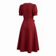 Red Women's Midi Dress