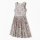 Sleeveless Pleated Floral Jersey Women's Dress