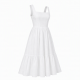 White Sleeveless Women's Dress
