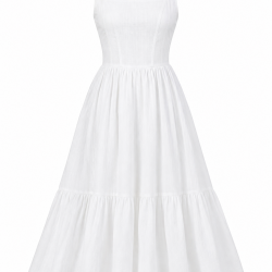 White Sleeveless Women's Dress