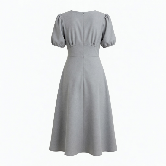 Grey Women's Midi Dress