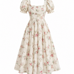 Vintage Retro Summer Women's Dress