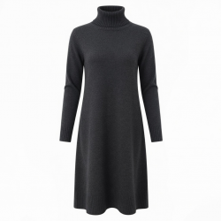Turtleneck Long Sleeve Casual Winter Women's Dress