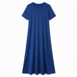 Royal Blue Jersey Women's Maxi Dress
