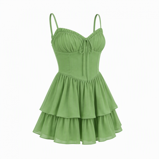 Mini Green Women's Dress