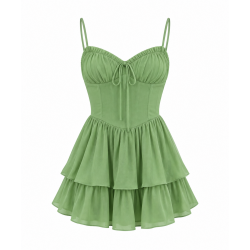 Mini Green Women's Dress